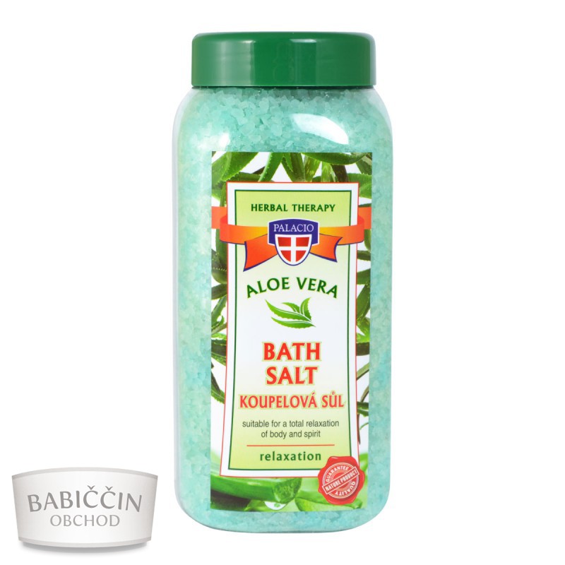 Prírodná kozmetika - Aloe vera soľ do kúpeľa 900g
