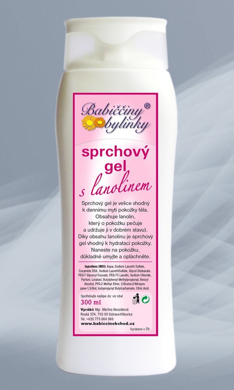 Babičkine Bylinky - Sprchový gel s lanolínom 300ml