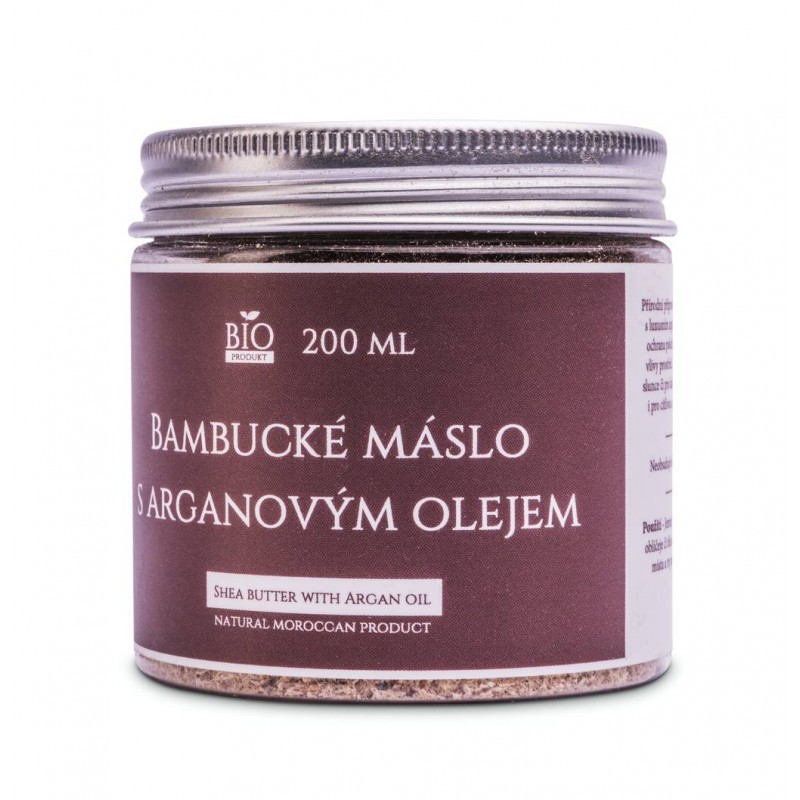 Bio kozmetika - Bambucké maslo s arganovým olejom 200 ml