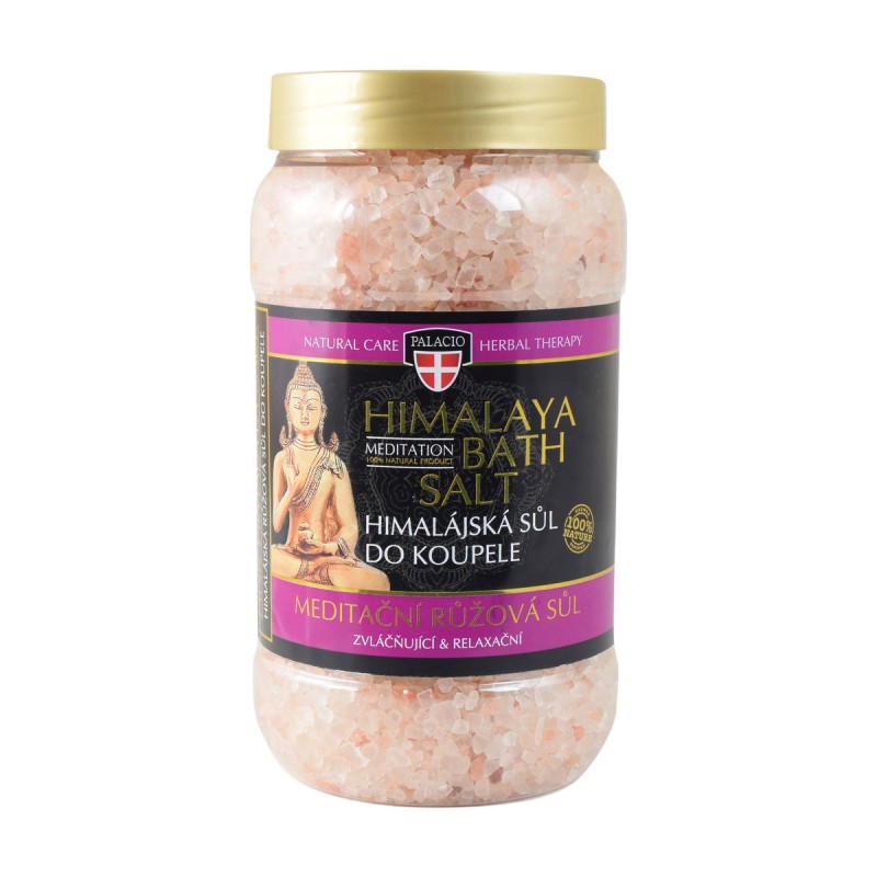 Bylinné krémy, soli a masti - Himalájska kúpeľová soľ ružová 1200 g