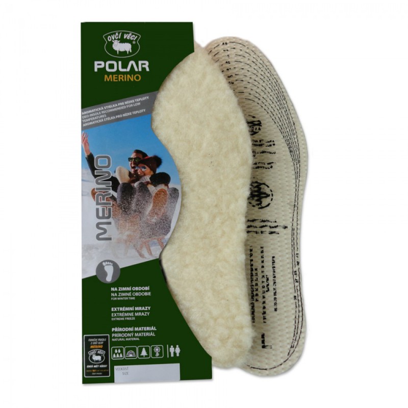 Výrobky z ovčej vlny - Vložky do topánok POLAR MERINO s vôňou