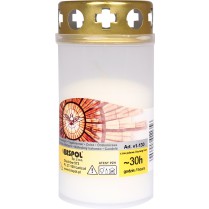 Náhrobná sviečka biela 100 g