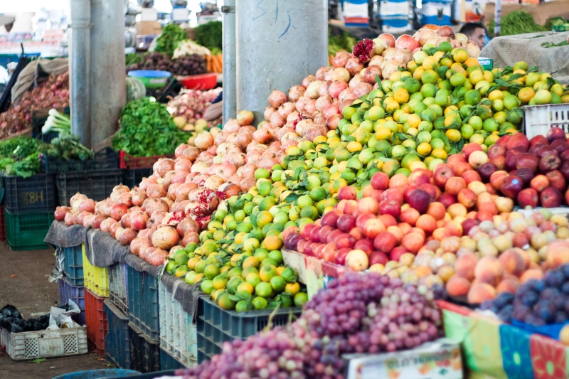 Ovocie v Maroku na trhu